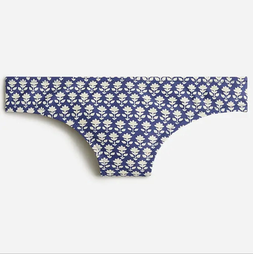 J.Crew plus floral mid rise full coverage hipster bikini bottoms, 3XL, b… - Picture 2 of 9